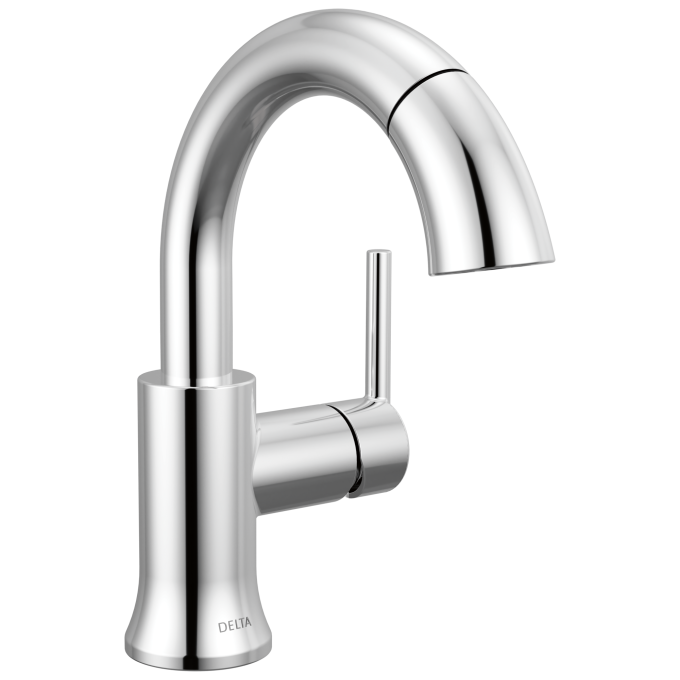 DELTA Trinsic Single Handle Pull-Down Bathroom Faucet — Chrome