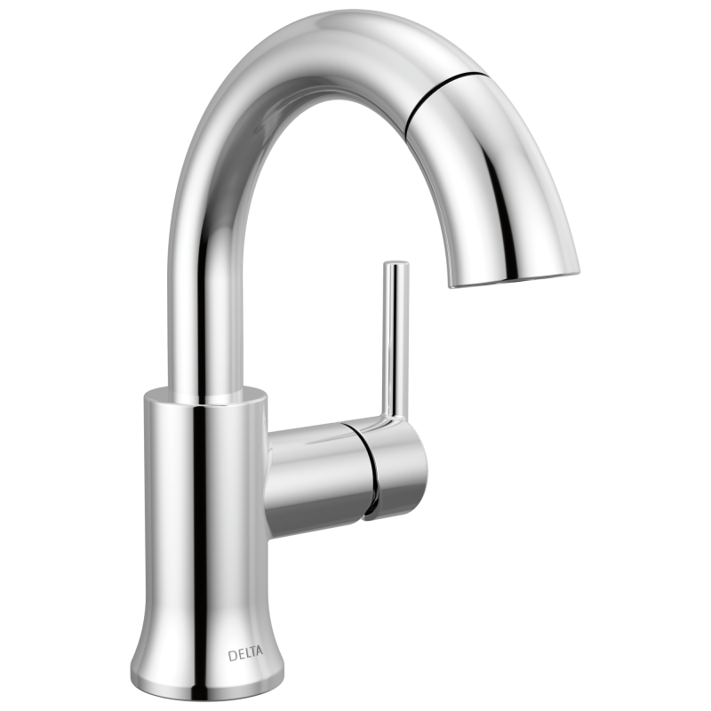 DELTA Trinsic Single Handle Pull-Down Bathroom Faucet — Chrome
