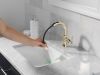 DELTA Trinsic Single Handle Pull-Down Bathroom Faucet — Polished Nickel
