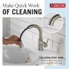 DELTA Trinsic Single Handle Pull-Down Bathroom Faucet — Stainless