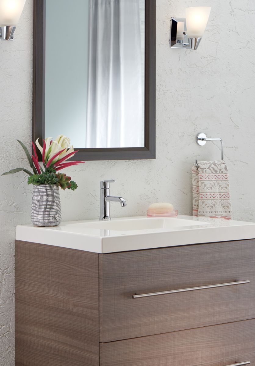 DELTA Trinsic Single Handle Bathroom Faucet — Chrome