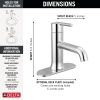 DELTA Trinsic Single Handle Bathroom Faucet — Chrome