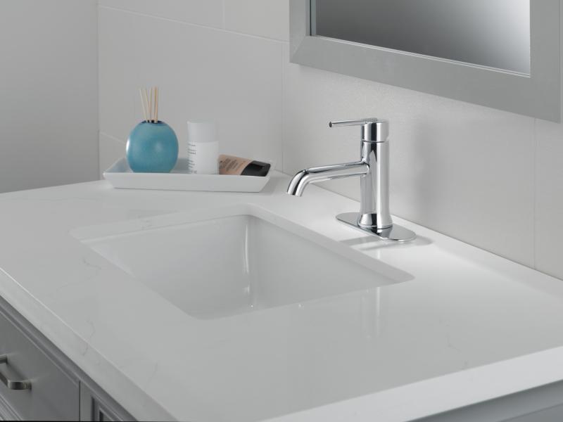 DELTA Trinsic Single Handle Bathroom Faucet — Chrome