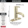 DELTA Trinsic Single Handle Bathroom Faucet — Polished Nickel
