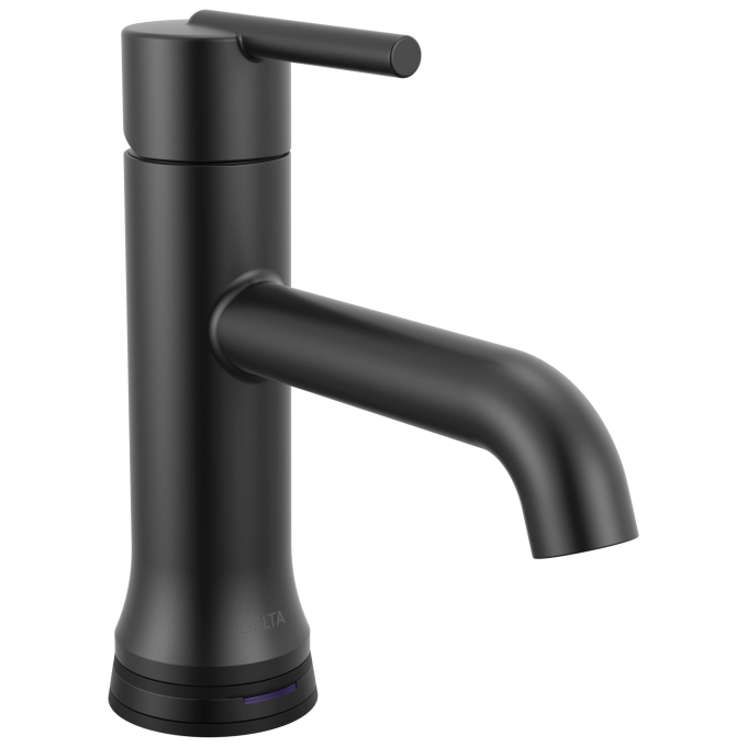 DELTA Trinsic Touch2O Bathroom Faucet with Touchless Technology — Matte Black