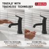 DELTA Trinsic Touch2O Bathroom Faucet with Touchless Technology — Matte Black