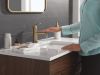 DELTA Trinsic Touch2O Bathroom Faucet with Touchless Technology — Champagne Bronze