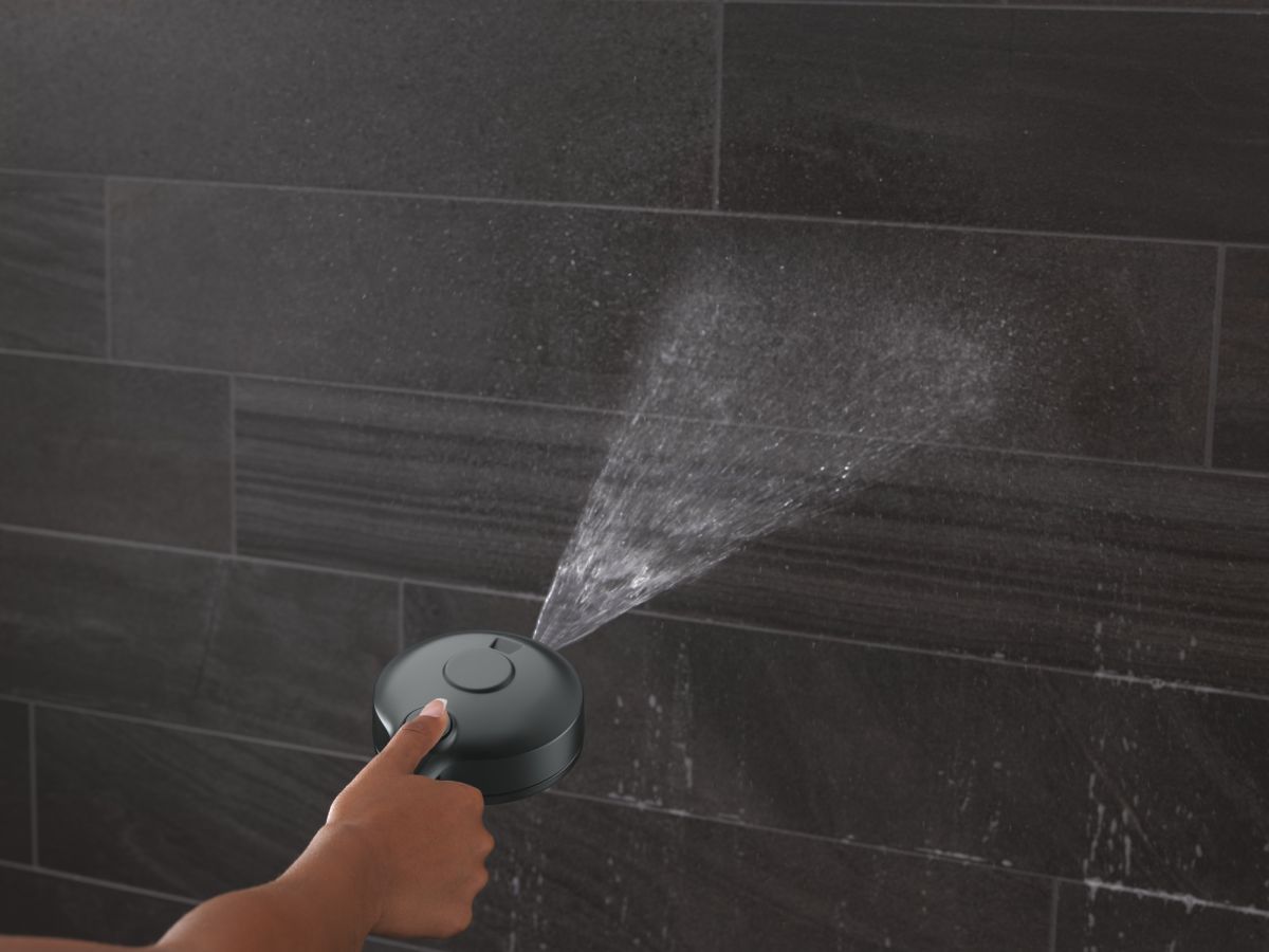DELTA Universal Showering Components 6-Setting HydroRain with ProClean — Matte Black