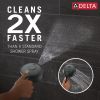 DELTA Universal Showering Components 6-Setting HydroRain with ProClean — Matte Black