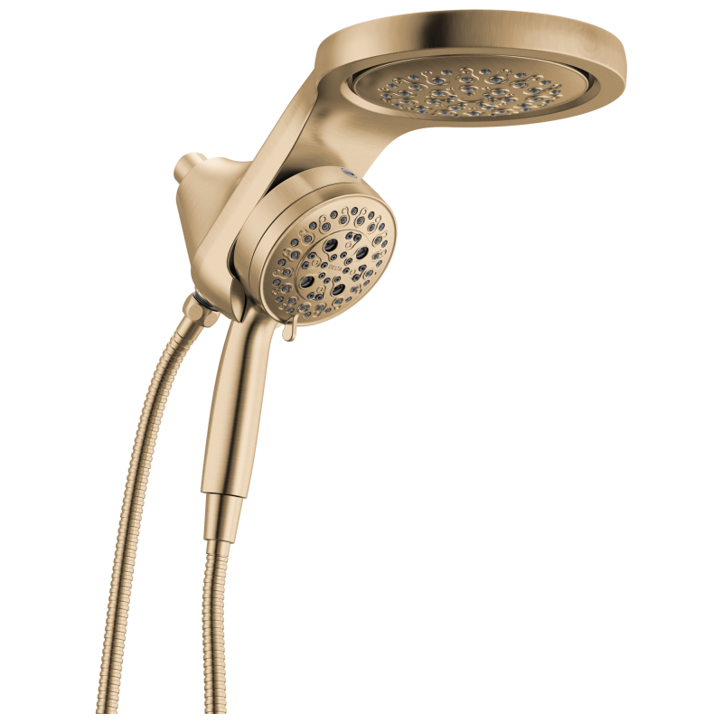DELTA Universal Showering Components 6-Setting HydroRain with ProClean — Lumicoat® Champagne Bronze