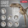 DELTA Universal Showering Components 6-Setting HydroRain with ProClean — Lumicoat® Champagne Bronze