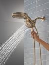 DELTA Universal Showering Components 6-Setting HydroRain with ProClean — Lumicoat® Champagne Bronze