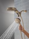 DELTA Universal Showering Components 6-Setting HydroRain with ProClean — Lumicoat® Champagne Bronze