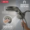 DELTA Universal Showering Components 6-Setting HydroRain with ProClean — Lumicoat® Black Stainless