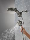 DELTA Universal Showering Components 6-Setting HydroRain with ProClean — Lumicoat® Black Stainless