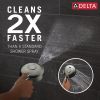 DELTA Universal Showering Components 6-Setting HydroRain with ProClean — Lumicoat® Black Stainless