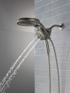 DELTA Universal Showering Components 6-Setting HydroRain with ProClean — Lumicoat® Black Stainless