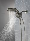 DELTA Universal Showering Components 6-Setting HydroRain with ProClean — Lumicoat® Black Stainless