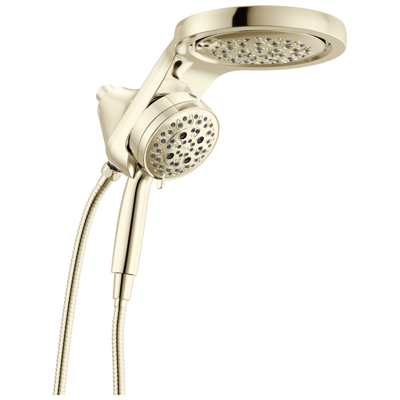 DELTA Universal Showering Components 6-Setting HydroRain with ProClean — Lumicoat® Polished Nickel