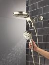 DELTA Universal Showering Components 6-Setting HydroRain with ProClean — Lumicoat® Polished Nickel