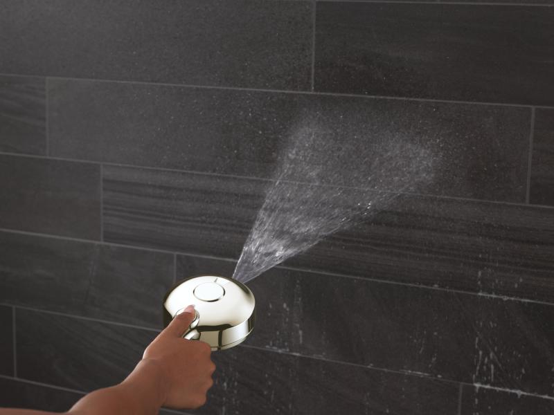 DELTA Universal Showering Components 6-Setting HydroRain with ProClean — Lumicoat® Polished Nickel