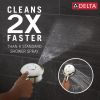 DELTA Universal Showering Components 6-Setting HydroRain with ProClean — Lumicoat® Polished Nickel