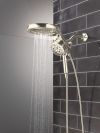 DELTA Universal Showering Components 6-Setting HydroRain with ProClean — Lumicoat® Polished Nickel