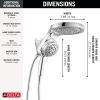 DELTA Universal Showering Components 6-Setting HydroRain with ProClean — Lumicoat® Chrome
