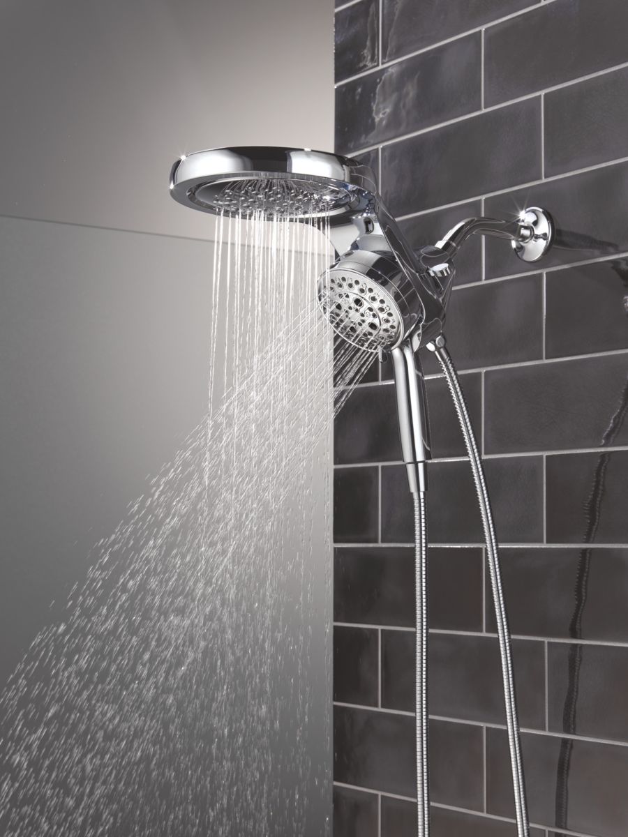 DELTA Universal Showering Components 6-Setting HydroRain with ProClean — Lumicoat® Chrome