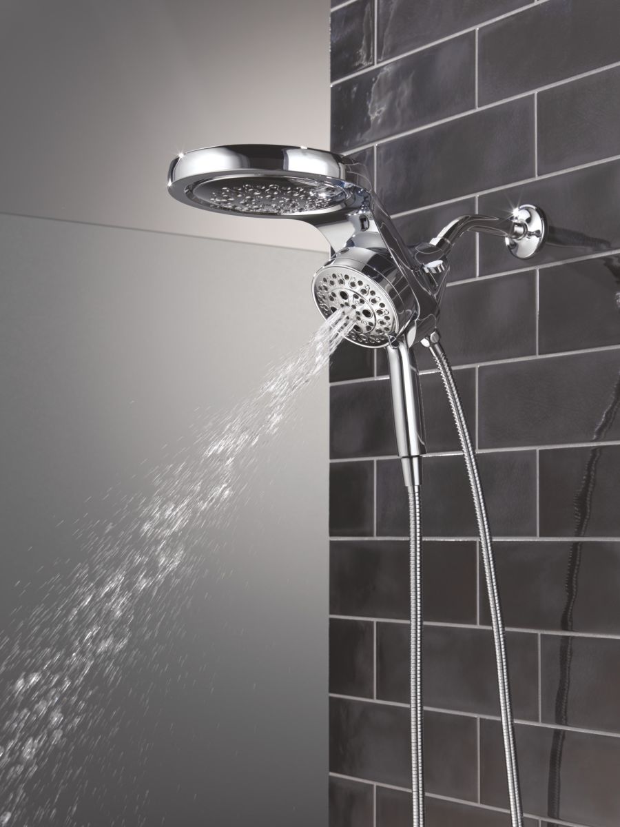 DELTA Universal Showering Components 6-Setting HydroRain with ProClean — Lumicoat® Chrome