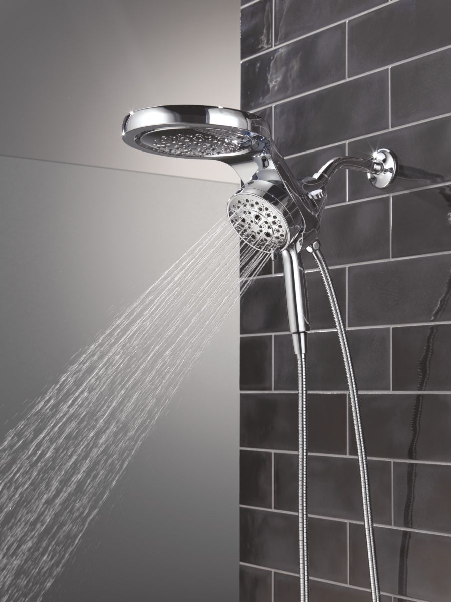 DELTA Universal Showering Components 6-Setting HydroRain with ProClean — Lumicoat® Chrome