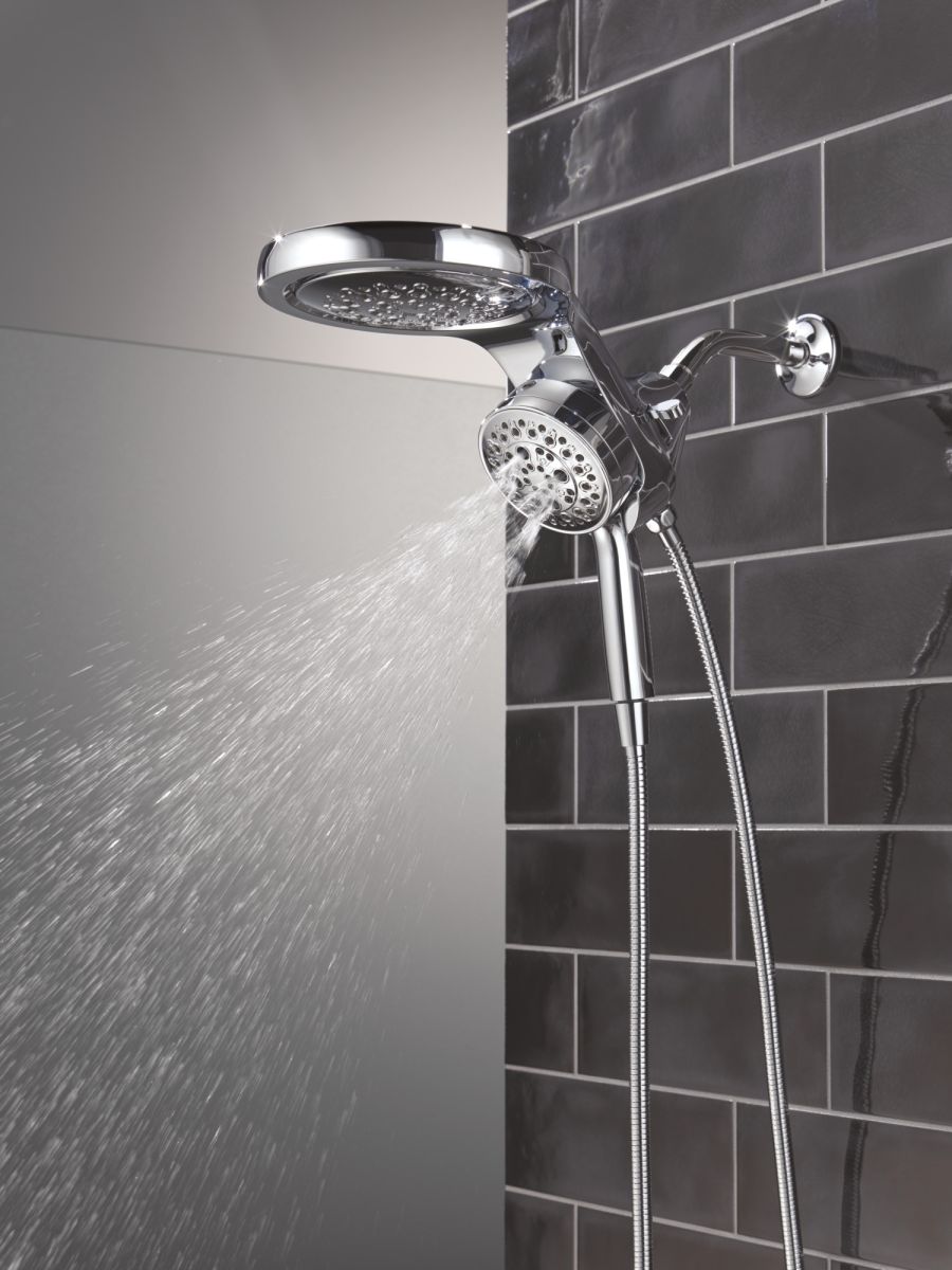 DELTA Universal Showering Components 6-Setting HydroRain with ProClean — Lumicoat® Chrome