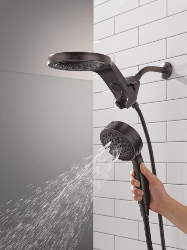 DELTA Universal Showering Components 6-Setting HydroRain with ProClean — Venetian Bronze
