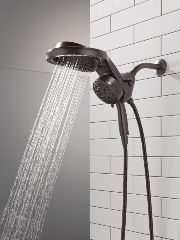 DELTA Universal Showering Components 6-Setting HydroRain with ProClean — Venetian Bronze