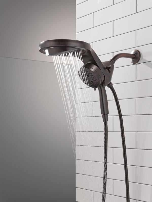 DELTA Universal Showering Components 6-Setting HydroRain with ProClean — Venetian Bronze