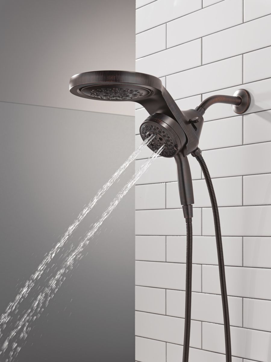 DELTA Universal Showering Components 6-Setting HydroRain with ProClean — Venetian Bronze