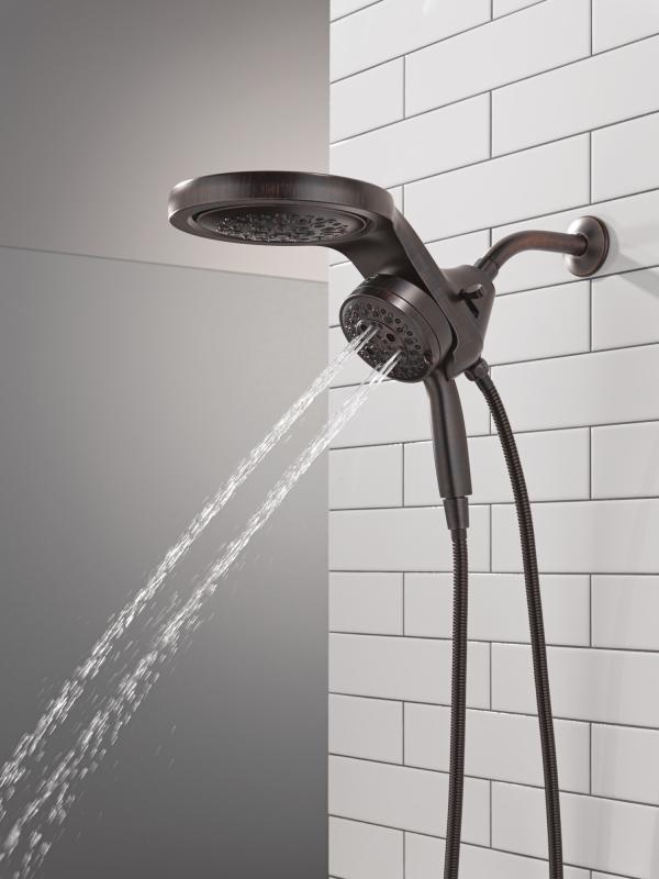 DELTA Universal Showering Components 6-Setting HydroRain with ProClean — Venetian Bronze