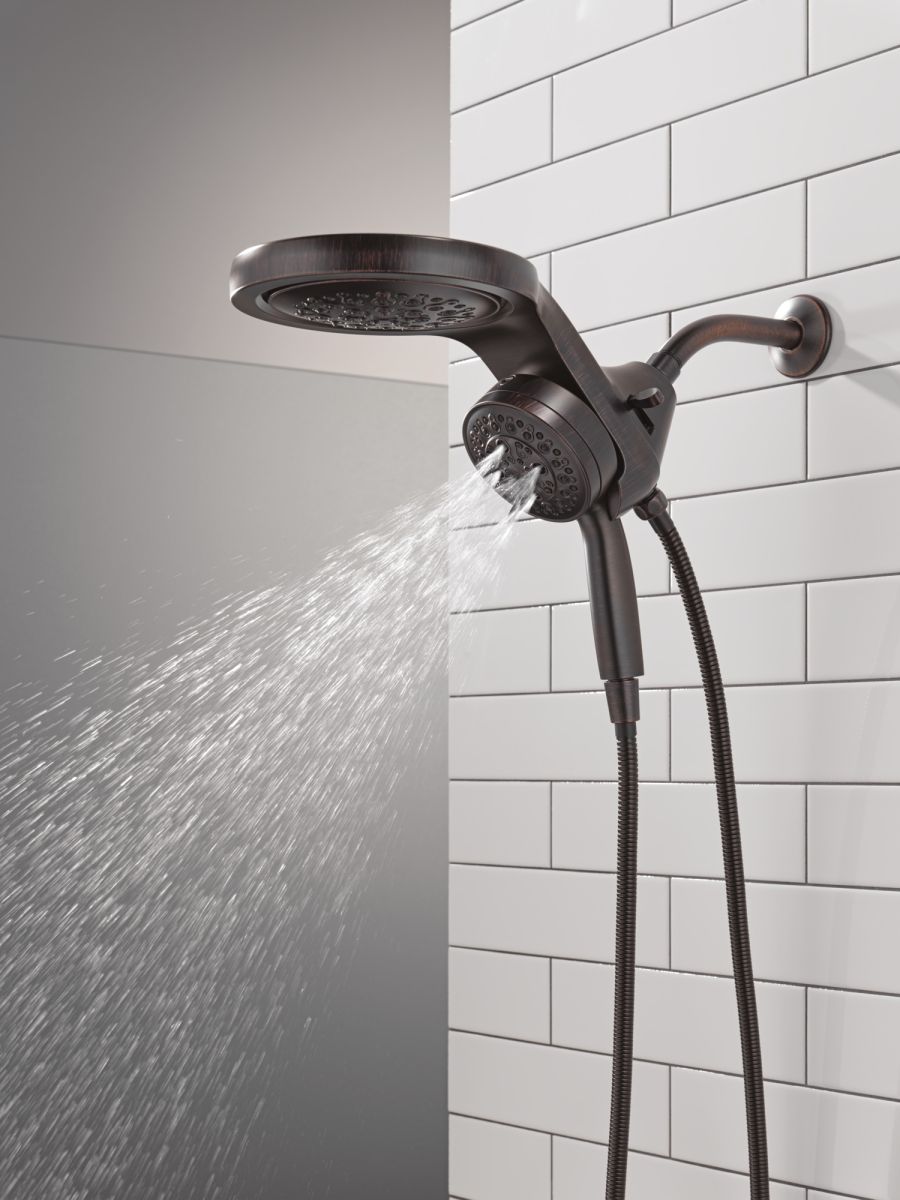 DELTA Universal Showering Components 6-Setting HydroRain with ProClean — Venetian Bronze