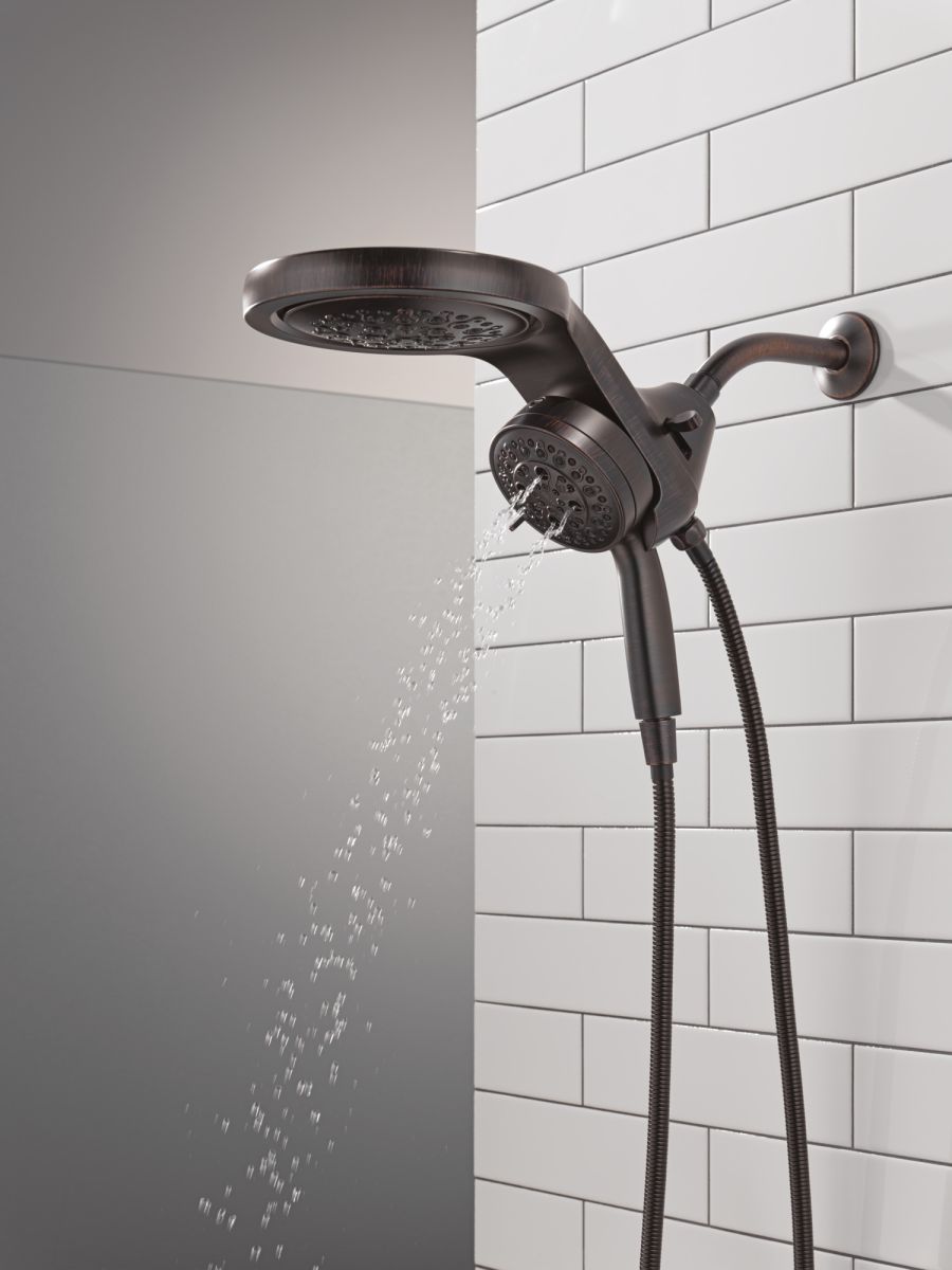 DELTA Universal Showering Components 6-Setting HydroRain with ProClean — Venetian Bronze