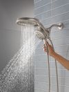DELTA Universal Showering Components 6-Setting HydroRain with ProClean — Lumicoat® Stainless