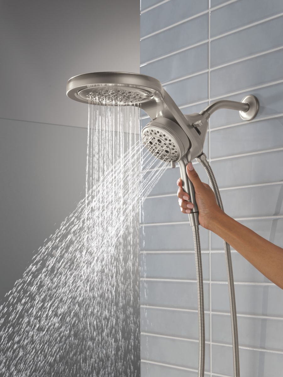 DELTA Universal Showering Components 6-Setting HydroRain with ProClean — Lumicoat® Stainless