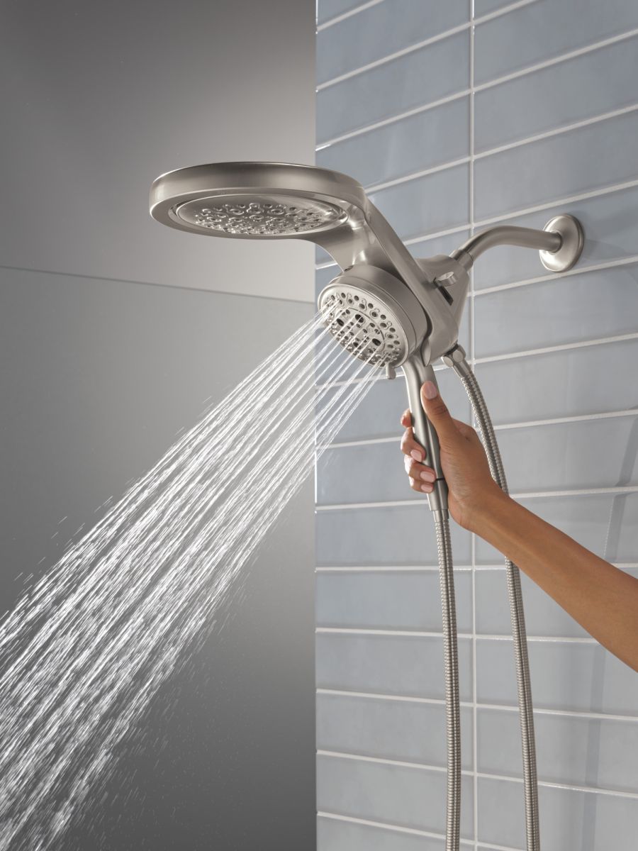 DELTA Universal Showering Components 6-Setting HydroRain with ProClean — Lumicoat® Stainless