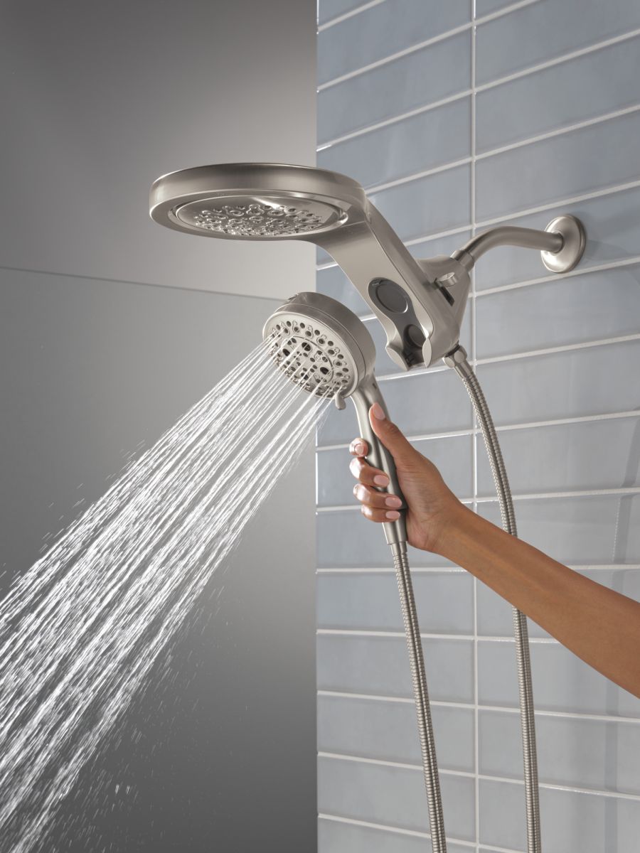 DELTA Universal Showering Components 6-Setting HydroRain with ProClean — Lumicoat® Stainless