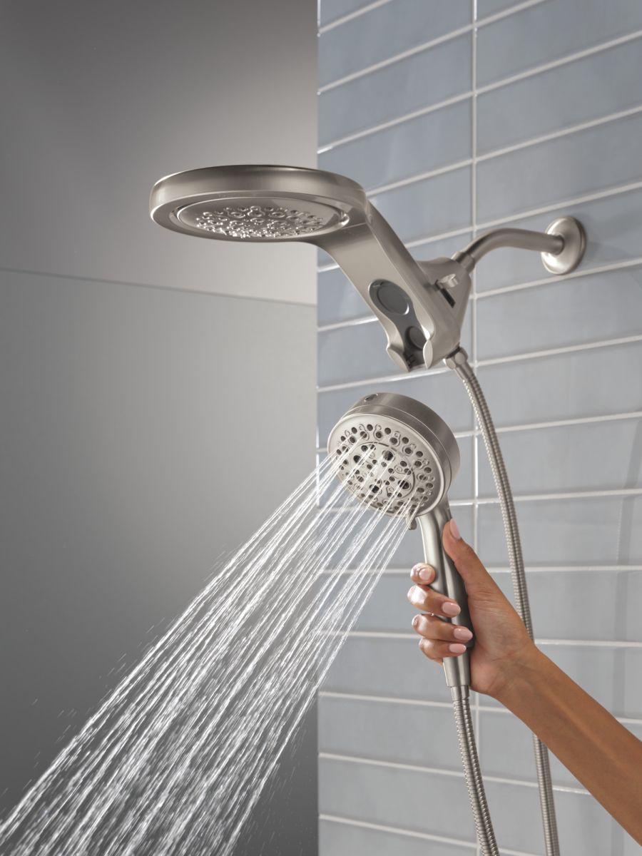 DELTA Universal Showering Components 6-Setting HydroRain with ProClean — Lumicoat® Stainless