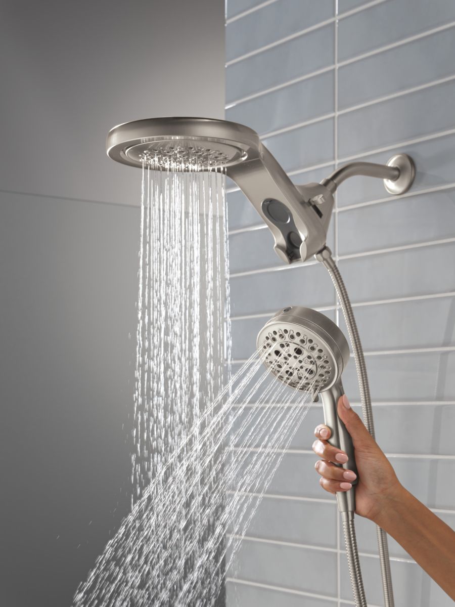 DELTA Universal Showering Components 6-Setting HydroRain with ProClean — Lumicoat® Stainless