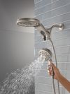 DELTA Universal Showering Components 6-Setting HydroRain with ProClean — Lumicoat® Stainless