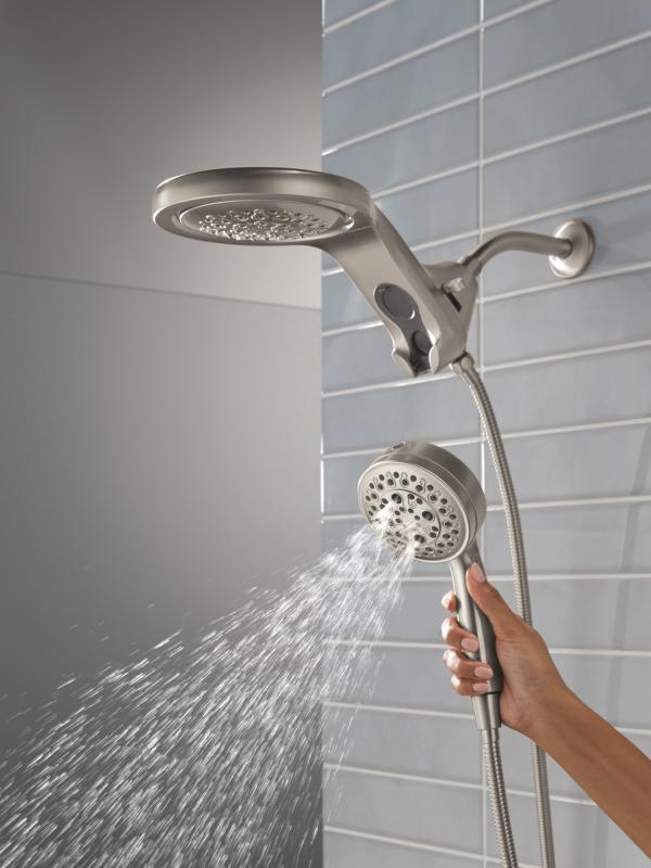 DELTA Universal Showering Components 6-Setting HydroRain with ProClean — Lumicoat® Stainless