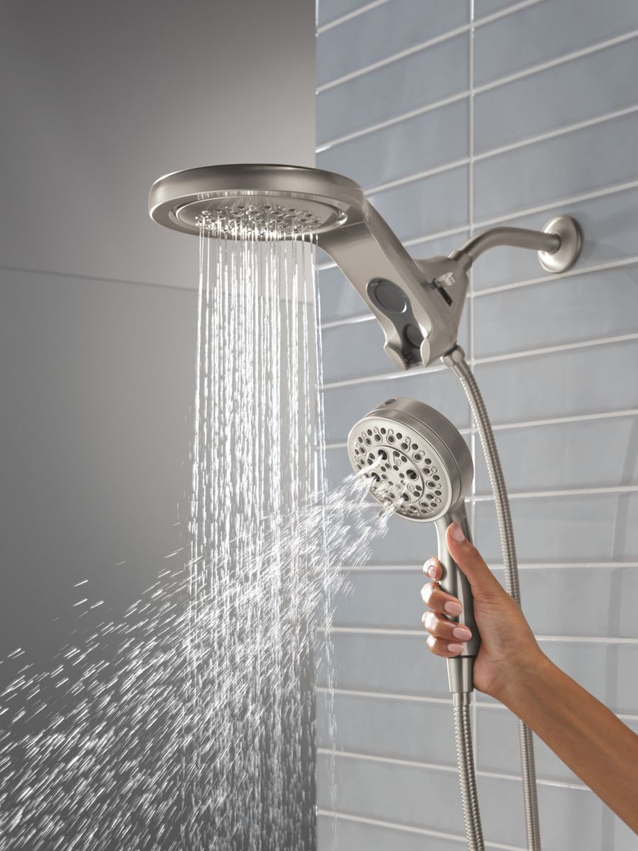 DELTA Universal Showering Components 6-Setting HydroRain with ProClean — Lumicoat® Stainless