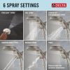 DELTA Universal Showering Components 6-Setting HydroRain with ProClean — Lumicoat® Stainless