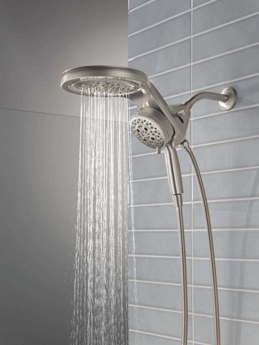 DELTA Universal Showering Components 6-Setting HydroRain with ProClean — Lumicoat® Stainless